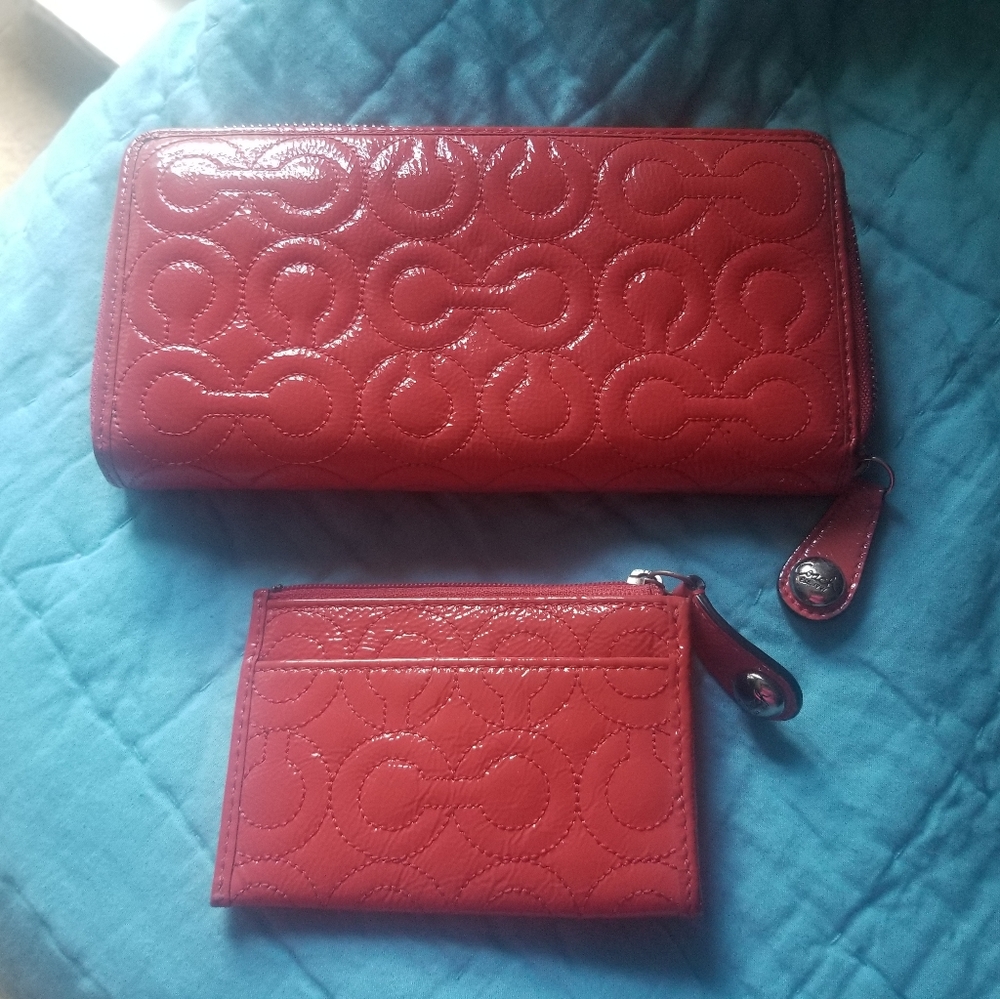 Coach wallet and card case